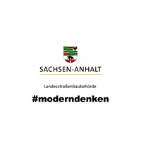 Logo Land Sachsen-Anhalt Landesstraßenbaubehörde MODERNDENKEN